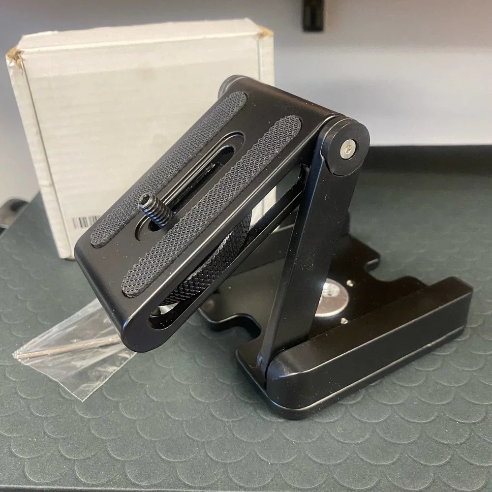 Z Flex Tilt Tripod Head Aluminum Alloy Folding Z Tilt Head Plate Stand Holder f